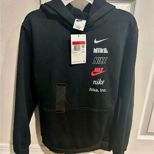 Nike Black Hoodie Boys Large NWT